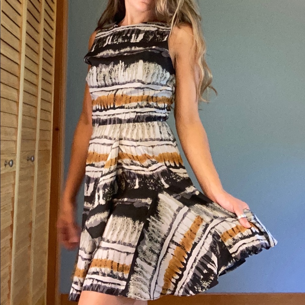 Tribal abstract painted fun dress!